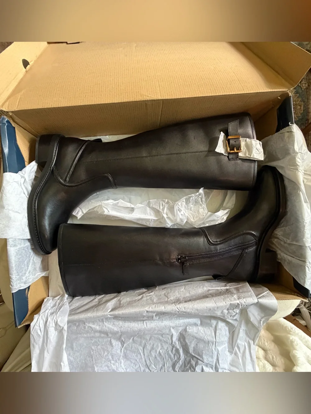 Cole Haan Silvana Tall Buckle Boot - Black (5.5)